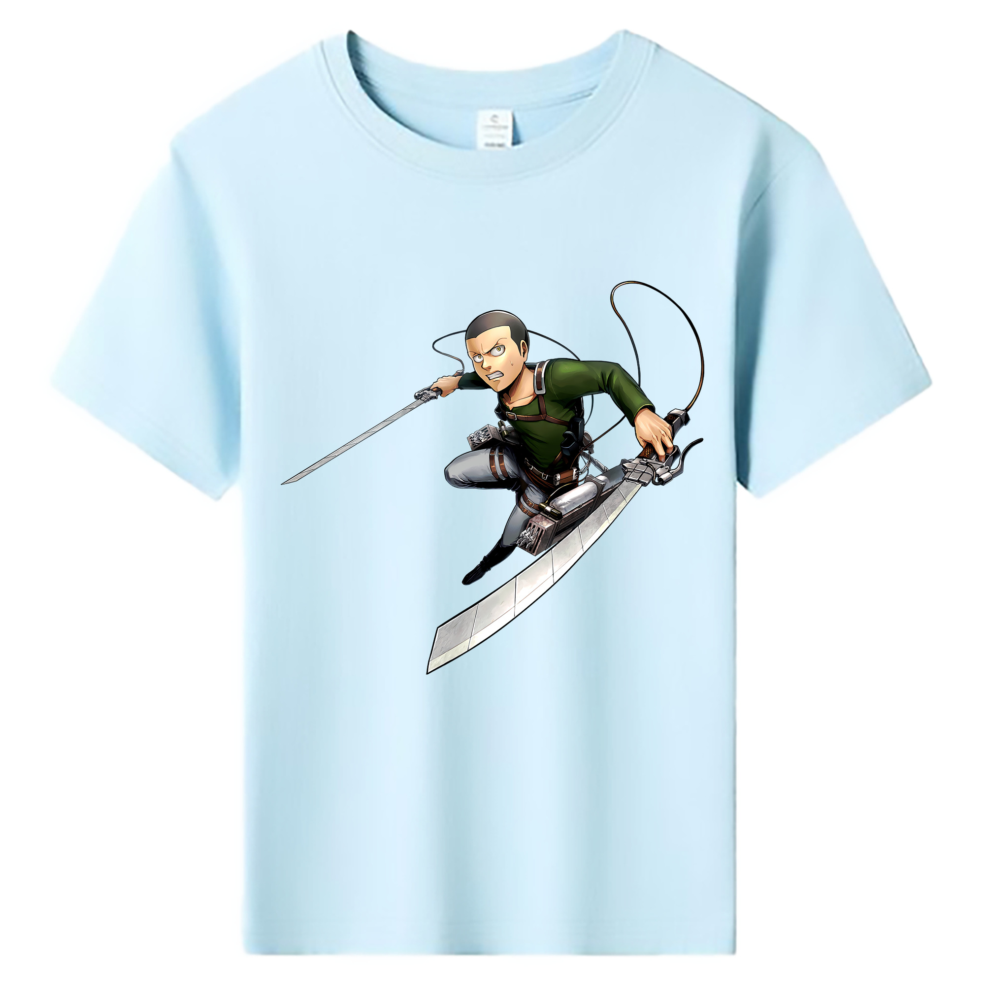 （画像用） 進撃の巨人 コニー·スプリンガー Attack on Titan Connie Springer 綿100％キッズTシャツ（フロントプリント）